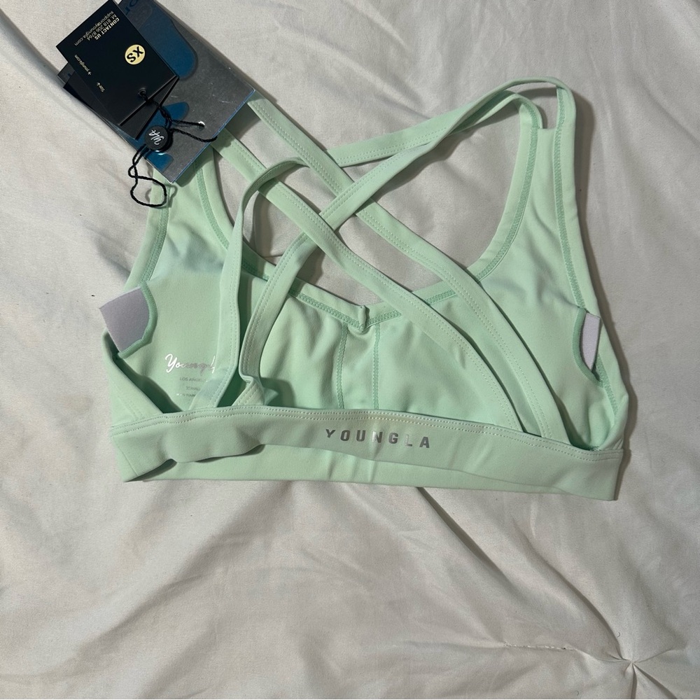 YoungLA Mint Green Sports Bra - Picture 4 of 4